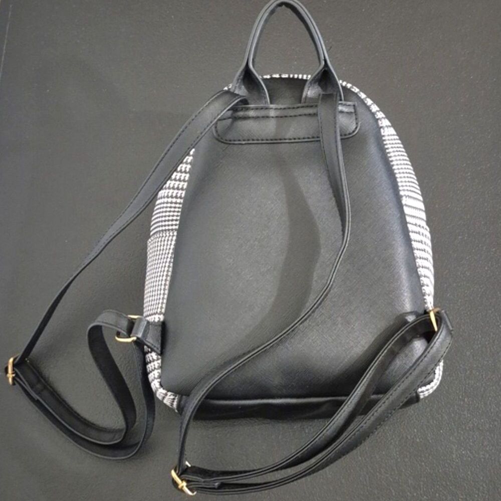 Icing Backpack Mini Stylish Houndstooth Black And… - image 4